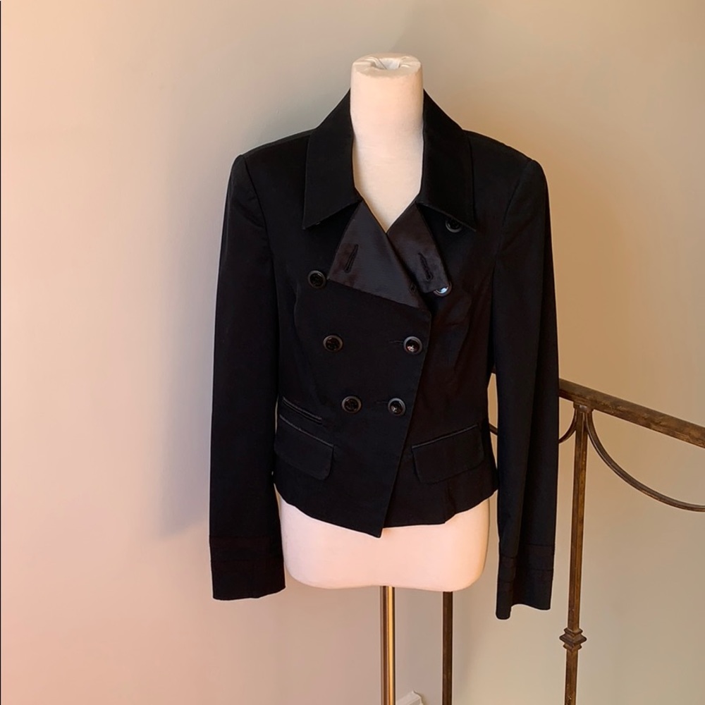 Armani Double Breasted Navy Military Coat - NWOT